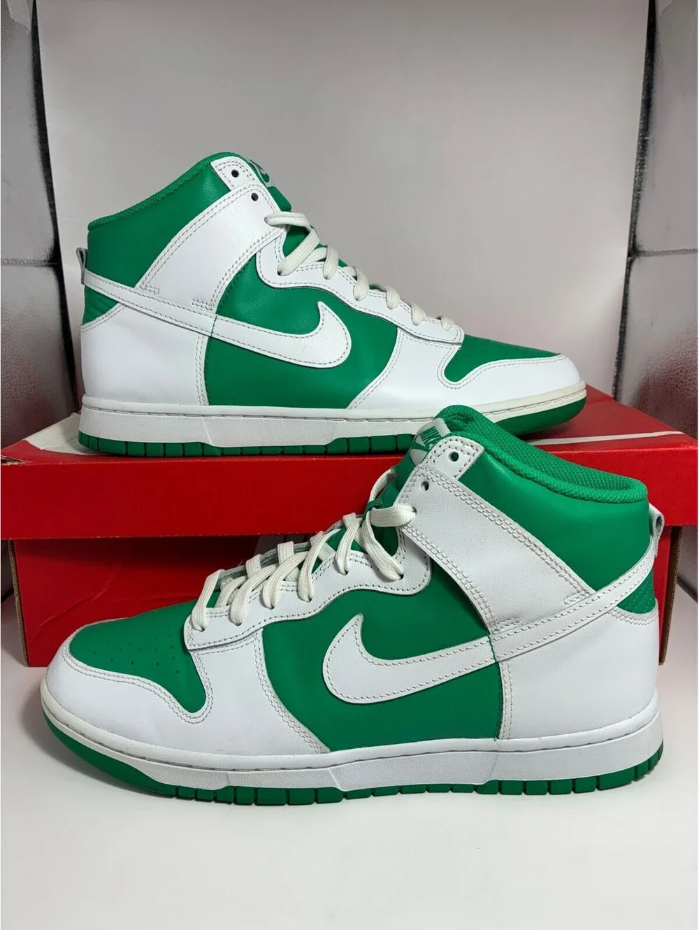 Size 10.5 - Nike Dunk High Stadium Green White